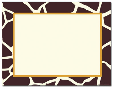 Giraffe Print Border Clipart