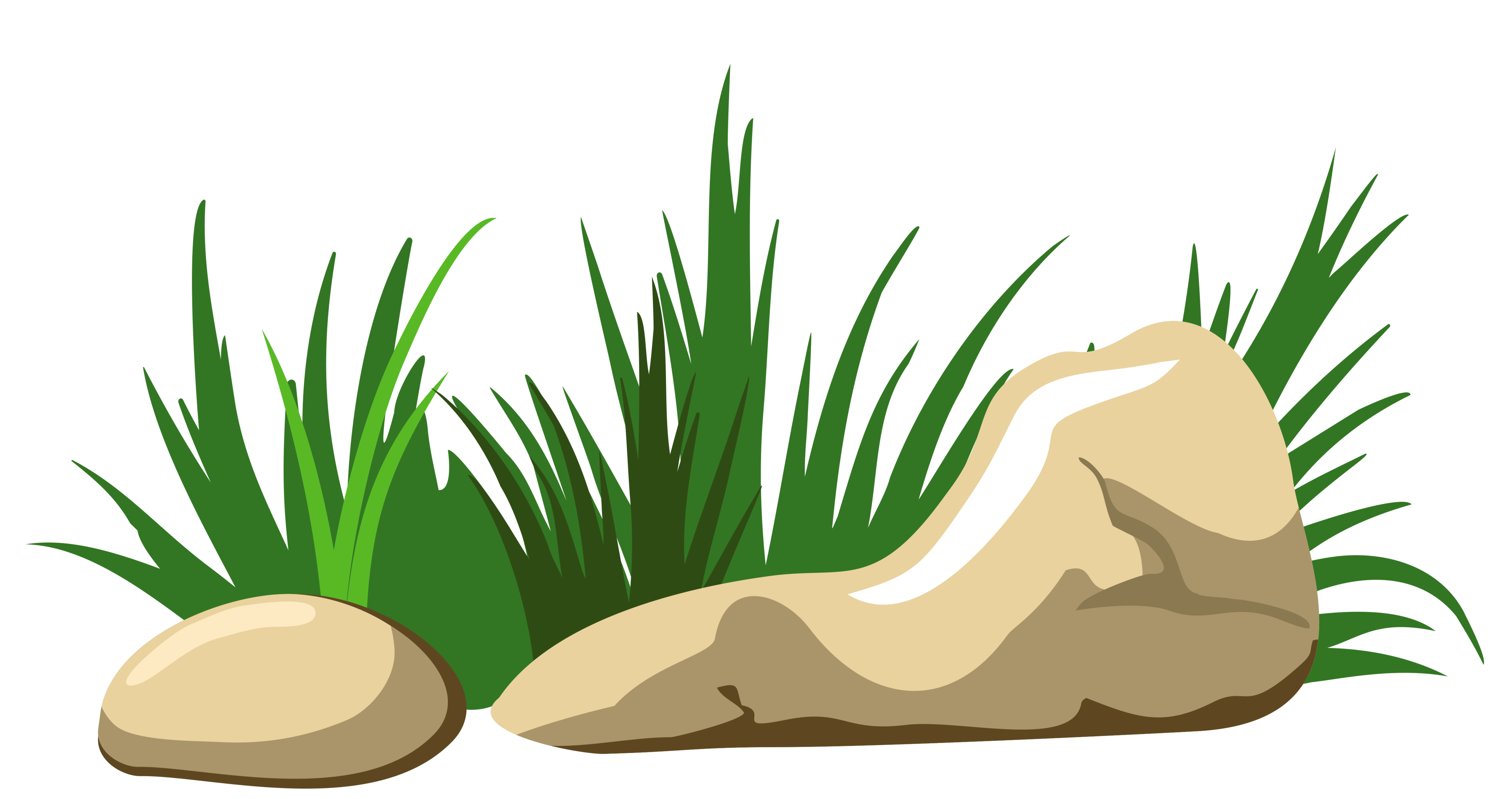 Transparent cartoon grass clipart png