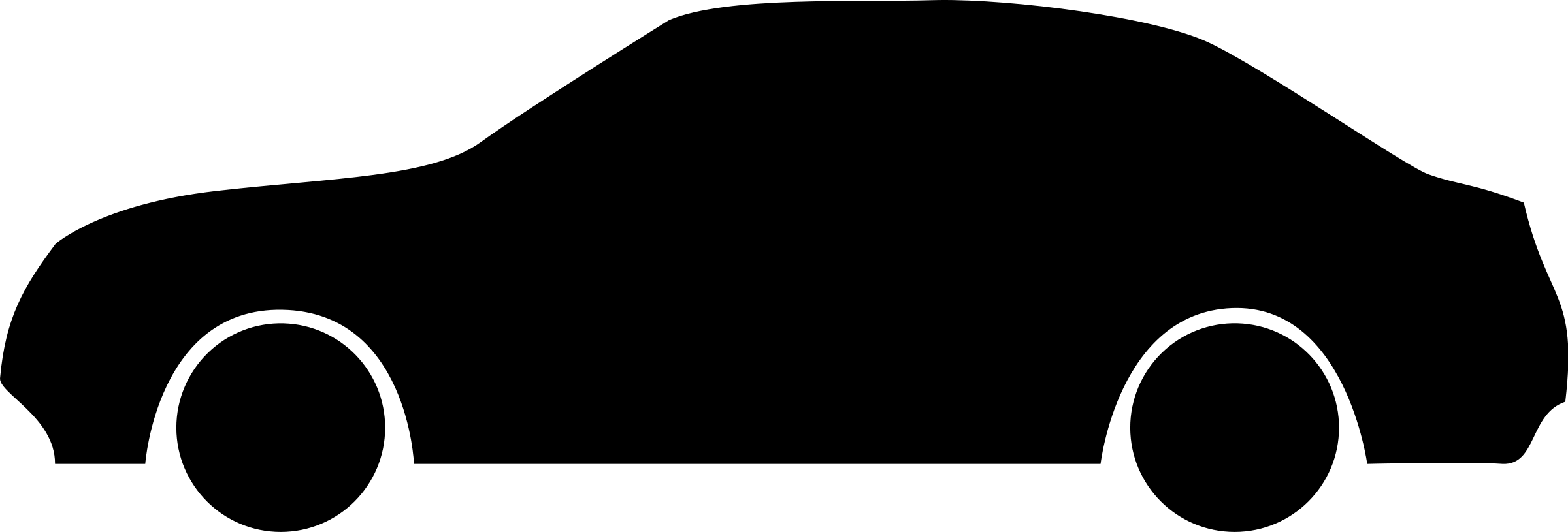 Sportscar side profile outline clipart