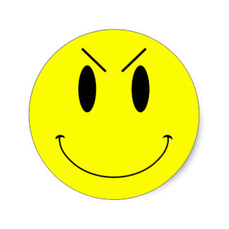 Angry Smiley Stickers | Zazzle