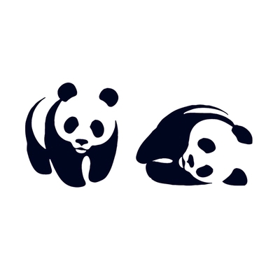 Online Shop Fashion Temporary Tattoo Body Art Panda Design Tattoo ...