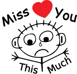 Miss You Clipart