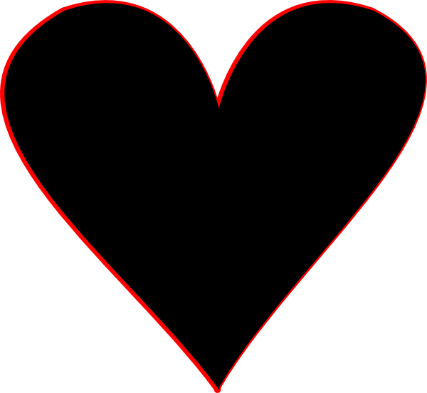 Black heart heart black and white heart clipart hearts 5