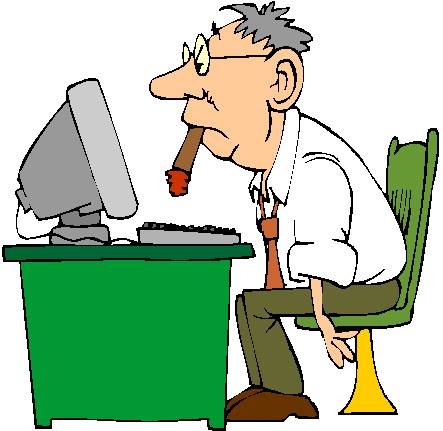 Free funny computer clipart