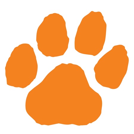 Orange Paw Print Accents | Anderson's