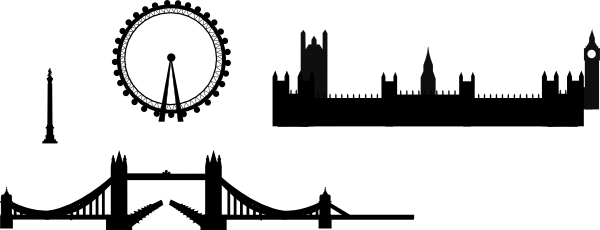 London Silhouette - ClipArt Best