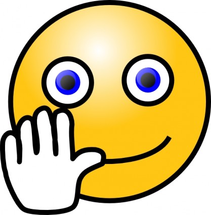 Bye Wave Smiley clip art Vector clip art - Free vector for free ...