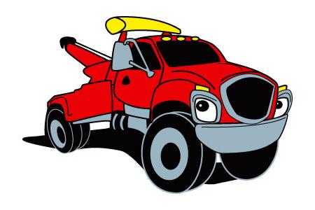 Cartoon Tow Truck