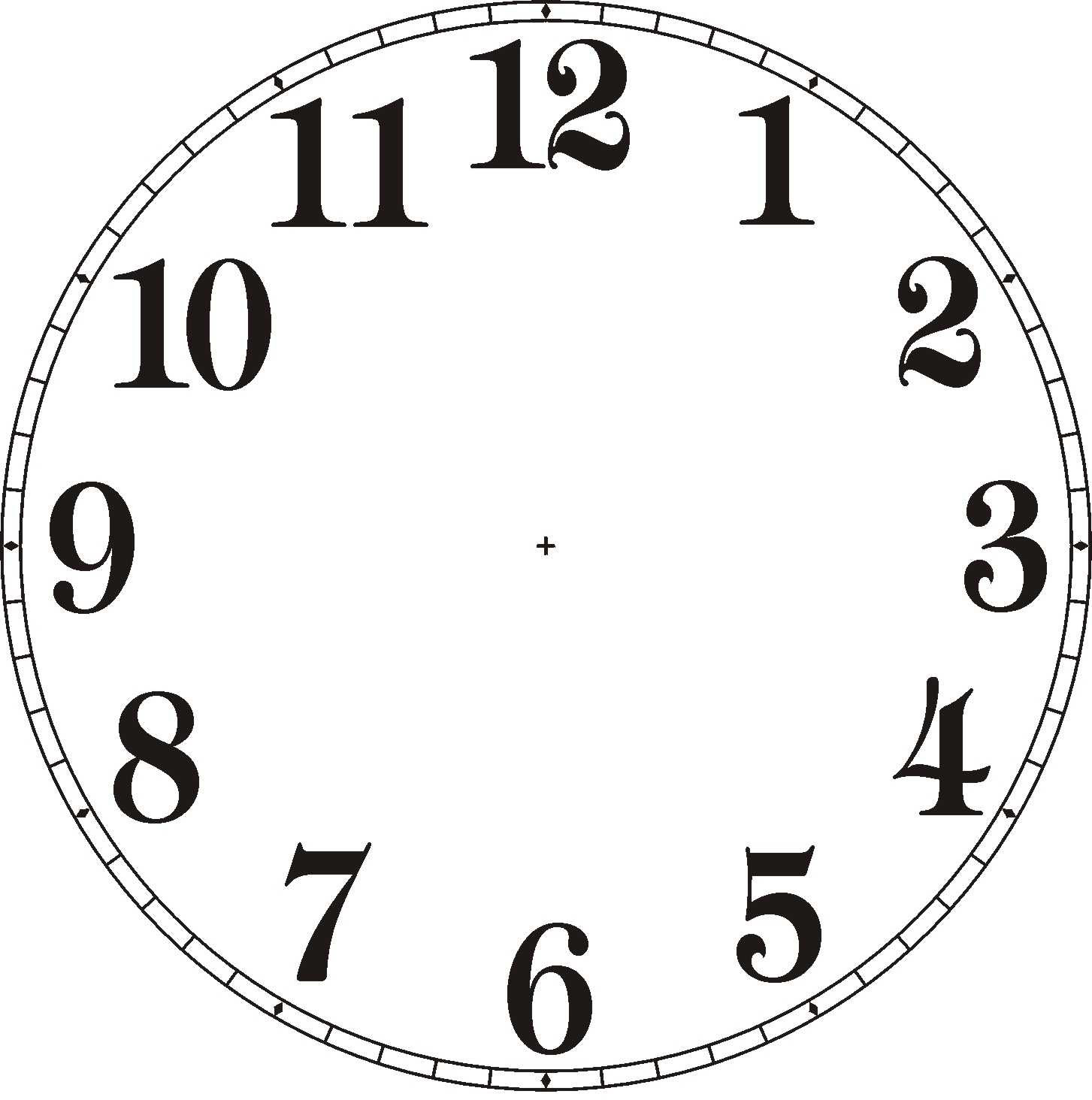 Blank clock clip art
