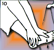 Servant Washing Feet Clipart