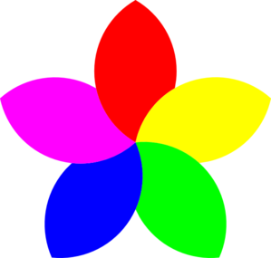 Five Petal Flower Clipart