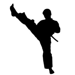 Karate Silhouette Clipart