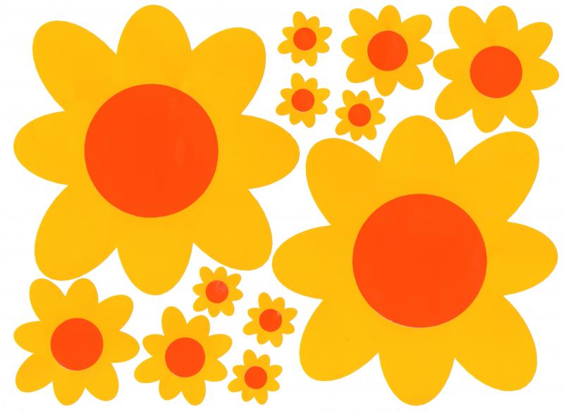 Retro flower car stickers decals VW camper van graphics | Hippy ...