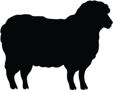 Clipart sheep silhouette