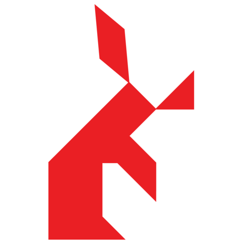 Tangram Rabbit Shape and Solution | Free Printable Puzzle Games