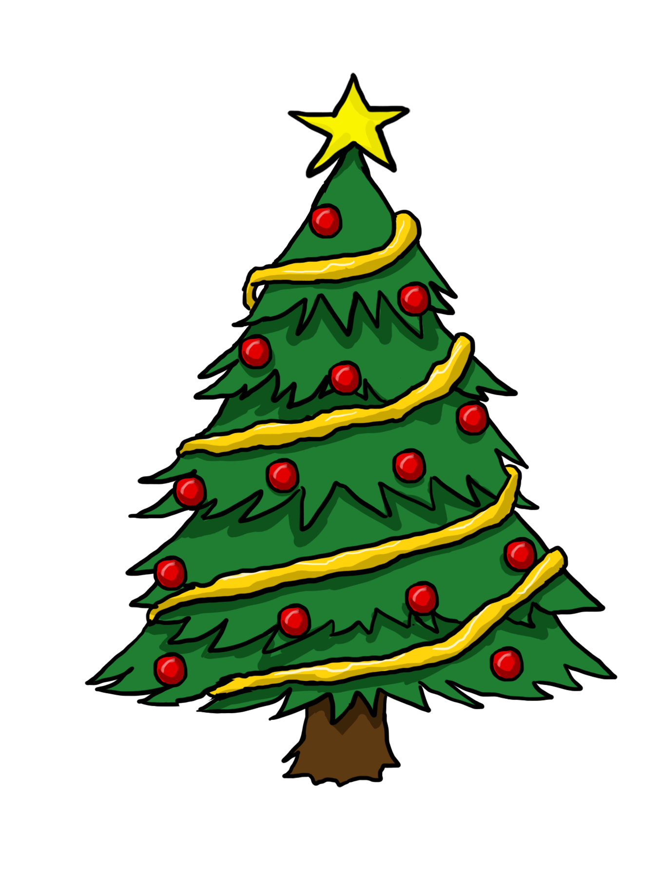 Free Christmas Tree Clip Art Borders - Free ...
