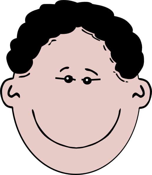 Face Black Hair clip art - Free Clipart Images