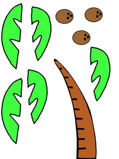 Pix For > Chicka Chicka Boom Boom Coconut Tree Template