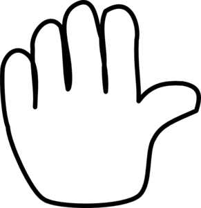 Handprint Outline Clipart - Free Clipart Images