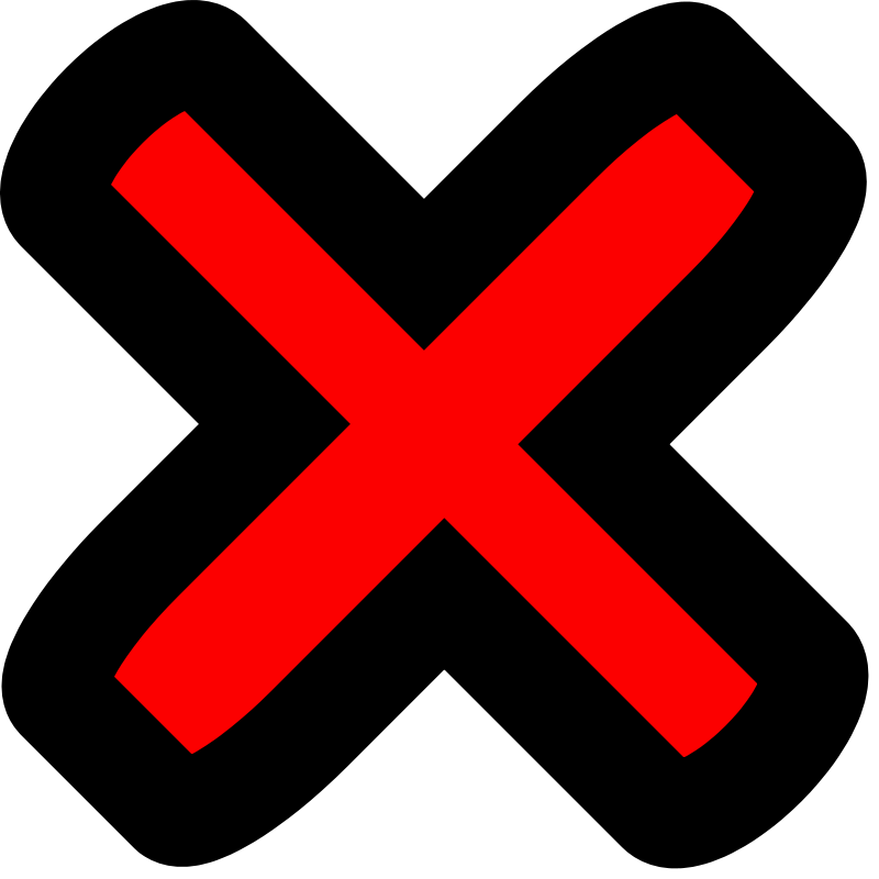 Cross Out Clipart