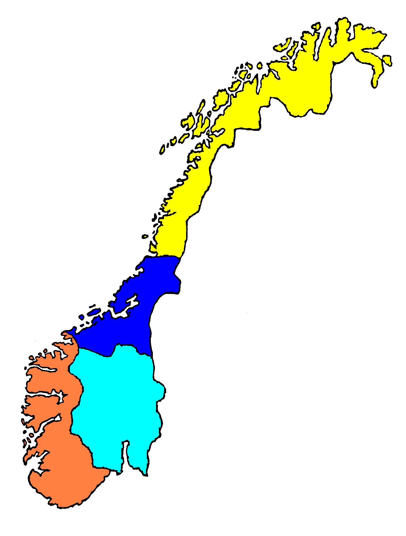Outline Map Of Norway - ClipArt Best
