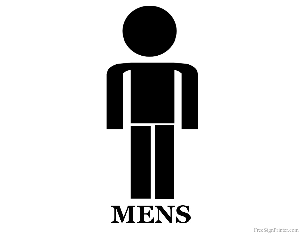 Printable Restroom Signs - Print Bathroom Signs