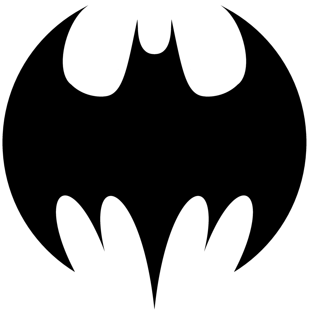 Original Batman Symbol Outline - ClipArt Best