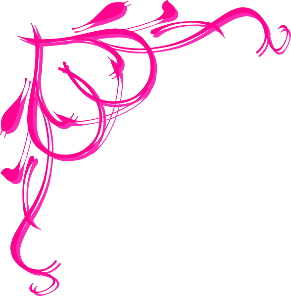Pink Princess Border Clipart