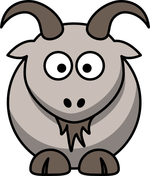 Cartoon Goat clip art Free Vector