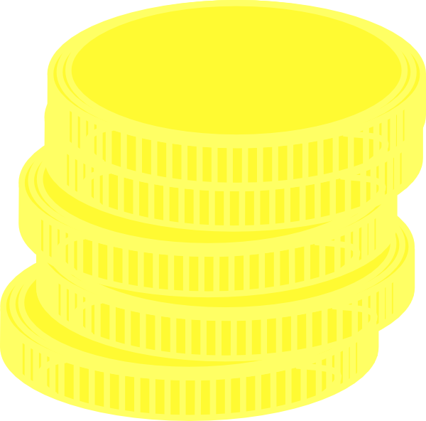 Gold Coins Clip Art - vector clip art online, royalty ...