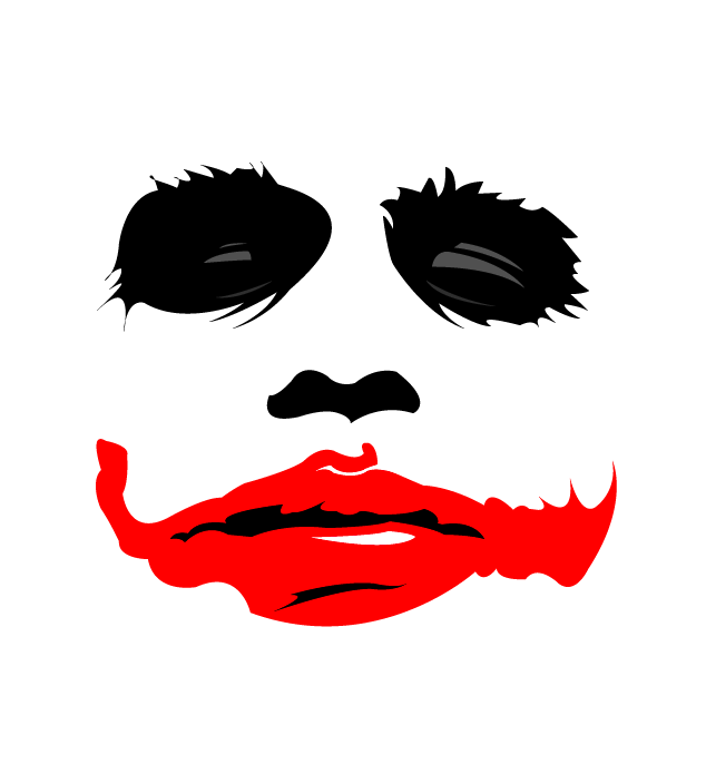 Heath Ledger Joker Stencil - ClipArt Best