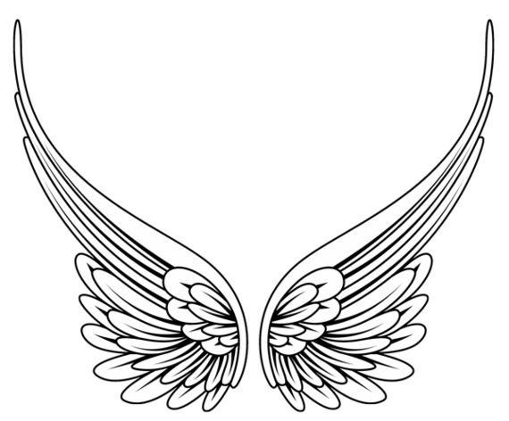 Line Drawing Heart With Wings Clipart - Free to use Clip Art Resource