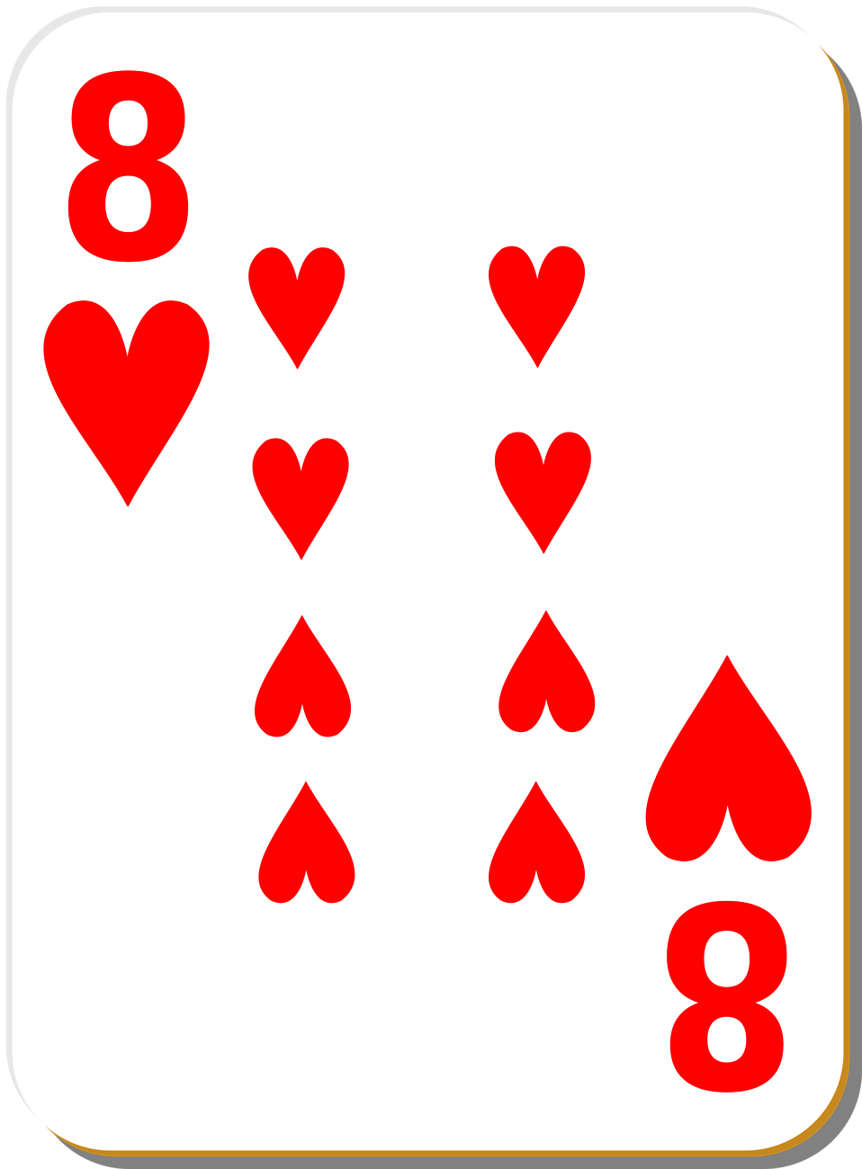 Playing Card | Free Stock Photo | Illustration of an Eight of ...