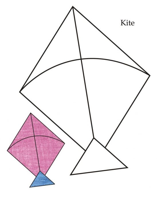 Coloring: Kite For Coloring