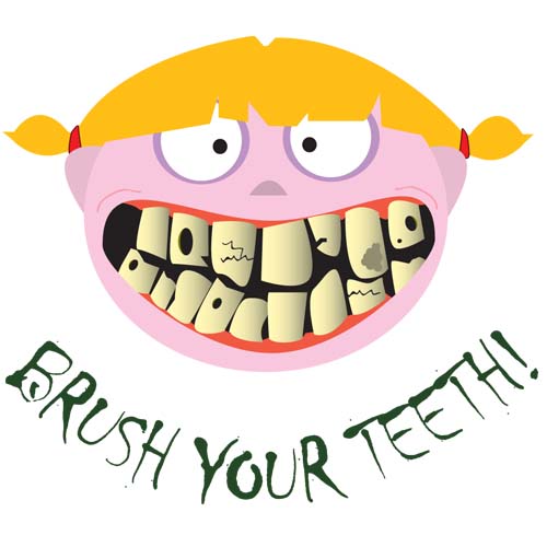 Rotten teeth clipart