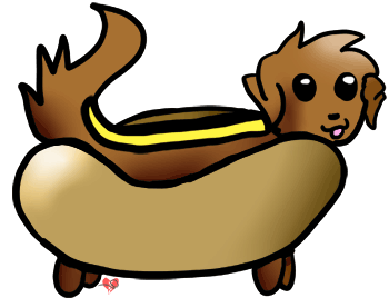 Cute Cartoon Clipart Hot Dog Clipart, Echo's Cute Hot Dog Clipart ...