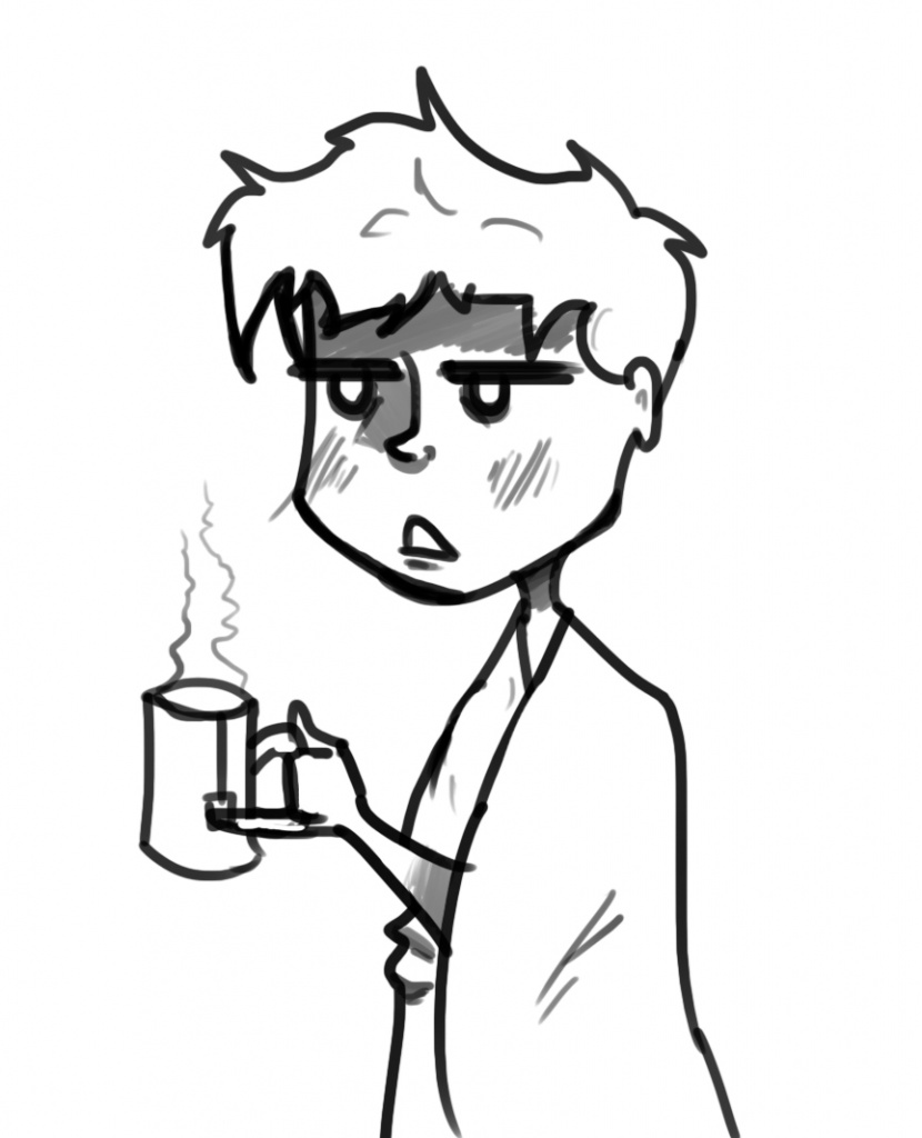Sick person clipart black and white - ClipartFox