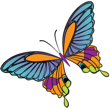 11 Butterfly Graphic Design Images - Abstract Butterfly Vector ...