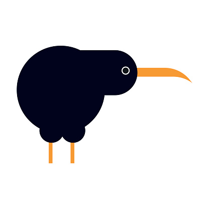 Drawing Of The Cute Kiwi Bird Clip Art, Vector Images ...