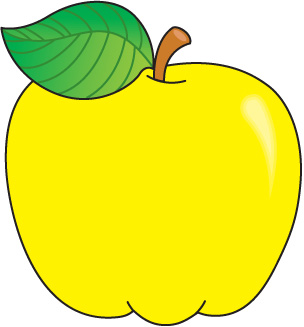 Yellow Apple Clipart