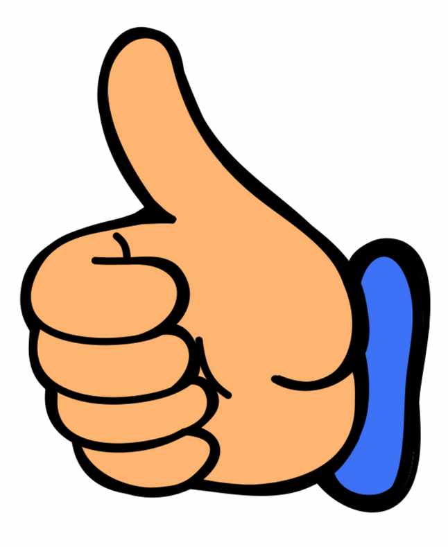 Good job thumbs up clipart