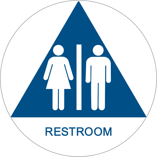 CA Title 24 Unisex ADA Restroom Signs | Alpha Dog ADA Signs