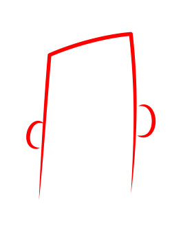 Drawing a cartoon man