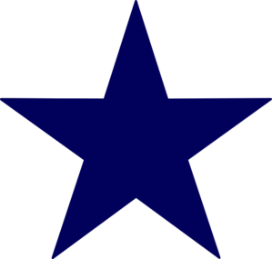 Dark Blue Star Clip Art - vector clip art online ...
