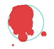 Splatter blood for blood spatter analysis