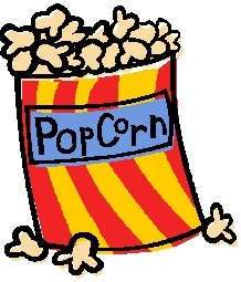 Popcorn Clipart, Cartoon Popcorn