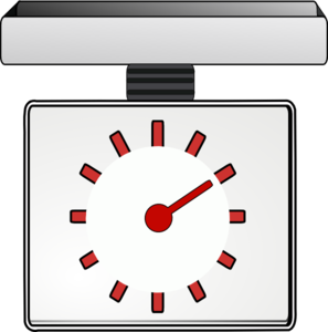 Weighing Scales Reading 2 Clip Art - vector clip art ...