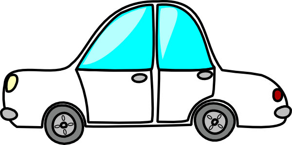Cartoon White Car Clip Art - vector clip art online ...