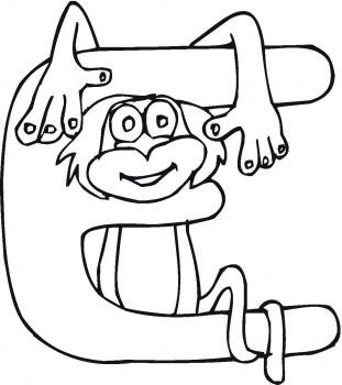 Letter E coloring page | Super Coloring