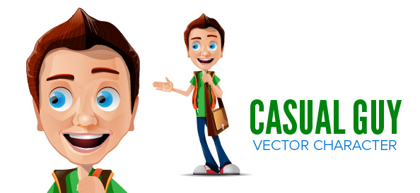 Free Man Vector Character | Vector Characters